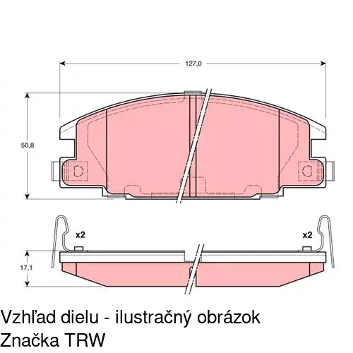 Brzdové dosky POLCAR S70-0379 - obr. 3