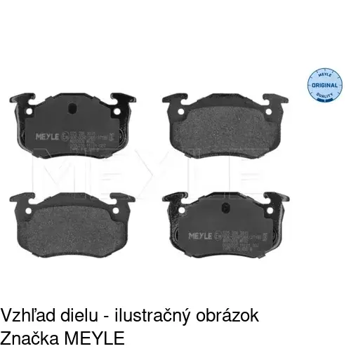 Brzdové dosky POLCAR S70-0391 - obr. 1