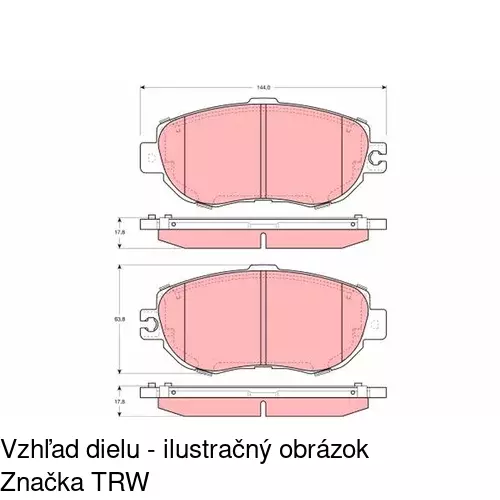 Brzdové dosky POLCAR S70-0426 - obr. 4