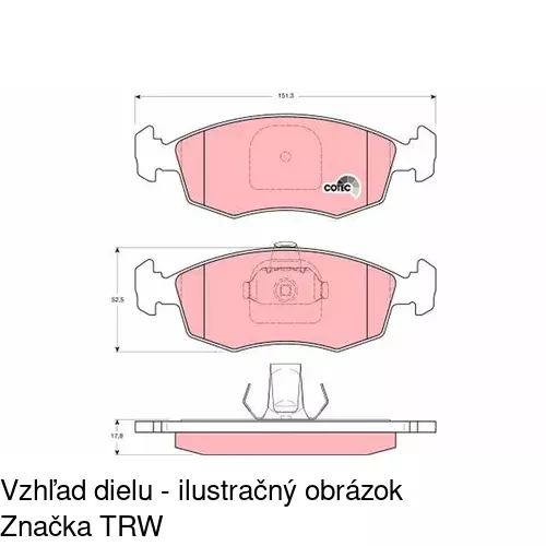 Brzdové dosky POLCAR S70-0449 - obr. 3