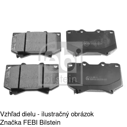 Brzdové dosky POLCAR S70-0454 - obr. 1