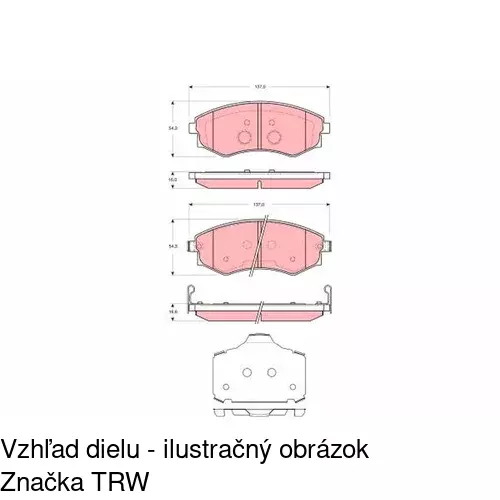 Brzdové dosky POLCAR S70-0458 - obr. 4