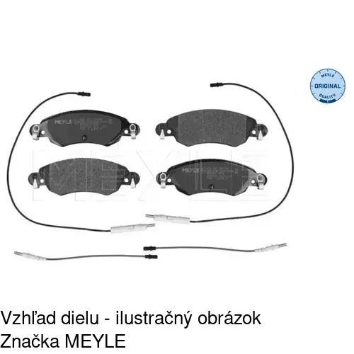 Brzdové dosky POLCAR S70-0489 - obr. 1