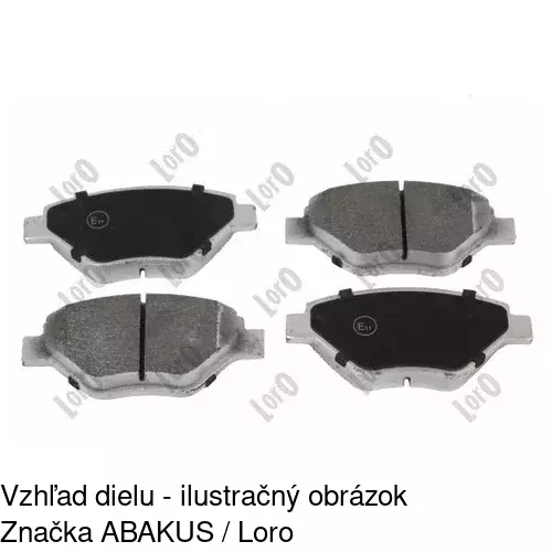 Brzdové dosky POLCAR S70-0504 - obr. 4