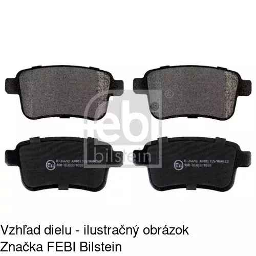 Brzdové dosky POLCAR S70-0509 - obr. 2