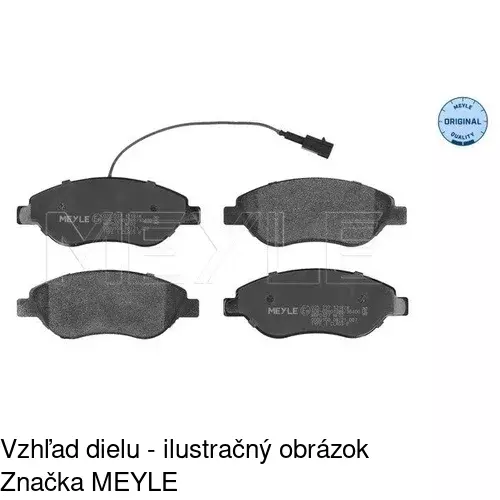 Brzdové dosky POLCAR S70-0528 - obr. 1