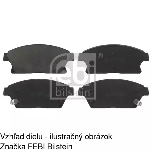 Brzdové dosky POLCAR S70-0561 - obr. 1