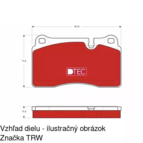 Brzdové dosky POLCAR S70-0599 - obr. 3