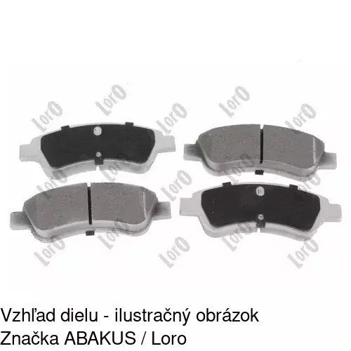 Brzdové dosky POLCAR S70-1001 - obr. 2