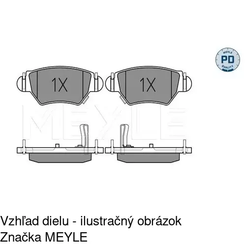 Brzdové dosky POLCAR S70-1054 - obr. 3