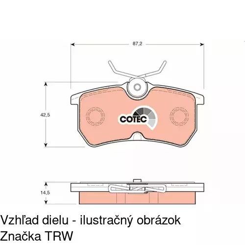 Brzdové dosky POLCAR S70-1059 - obr. 4