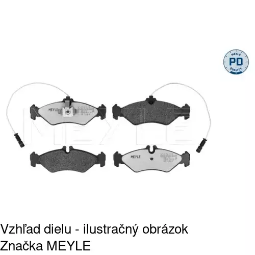 Brzdové dosky POLCAR S70-1088 - obr. 2