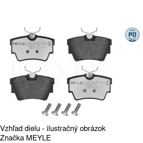 Brzdové dosky POLCAR S70-1129 - obr. 3