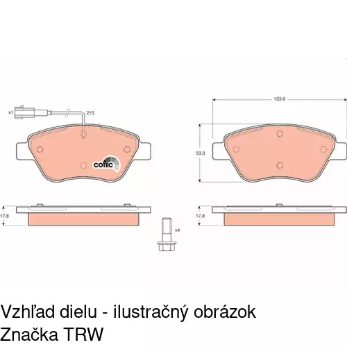 Brzdové dosky POLCAR S70-1359 - obr. 4