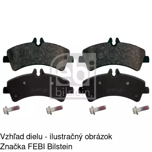 Brzdové dosky POLCAR S70-1384 - obr. 1