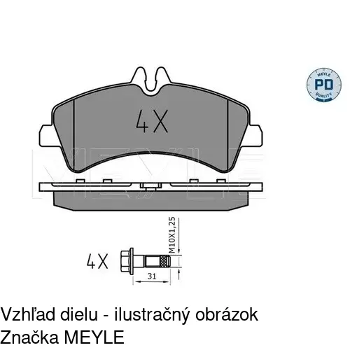 Brzdové dosky POLCAR S70-1384 - obr. 3