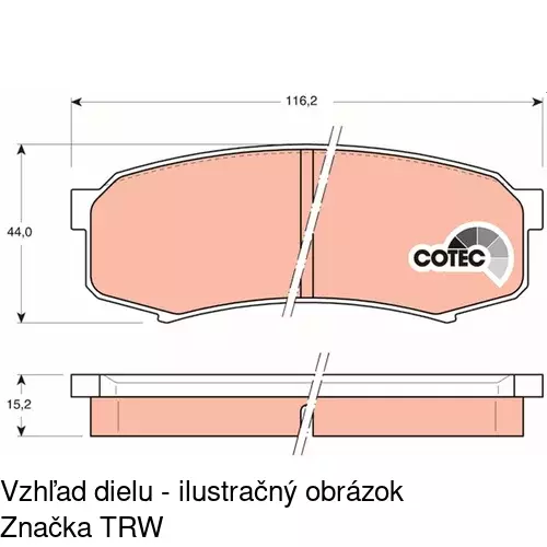 Brzdové dosky POLCAR S70-1451