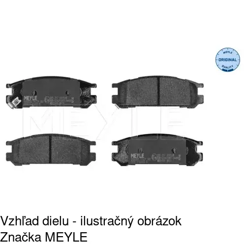 Brzdové dosky POLCAR S70-1578 - obr. 1