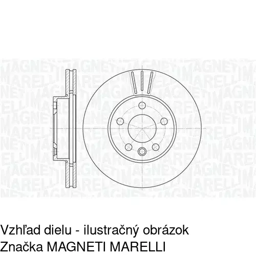 Brzdový kotúč POLCAR S71-0071 - obr. 1