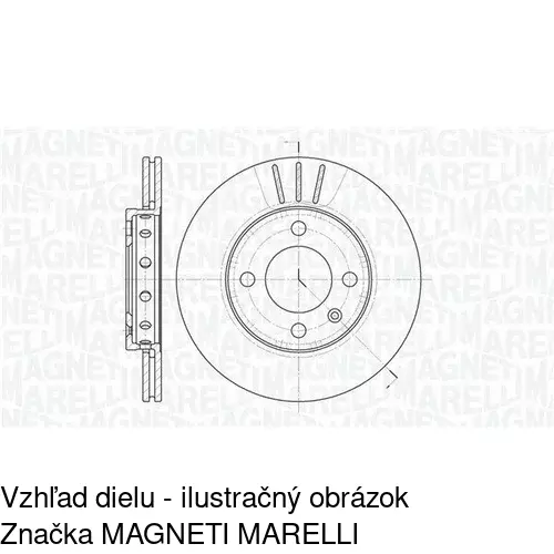 Brzdový kotúč POLCAR S71-0103 - obr. 3