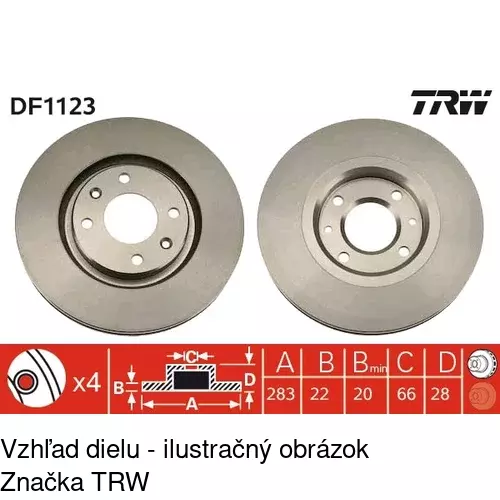 Brzdový kotúč POLCAR S71-0112 - obr. 3