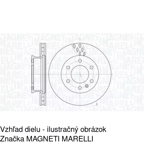 Brzdový kotúč POLCAR S71-0157 - obr. 1