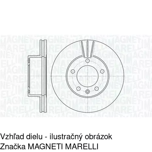 Brzdový kotúč POLCAR S71-0237 - obr. 1