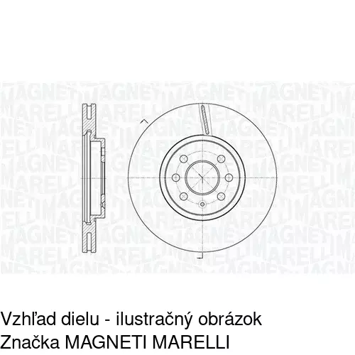 Brzdový kotúč POLCAR S71-0415 - obr. 1