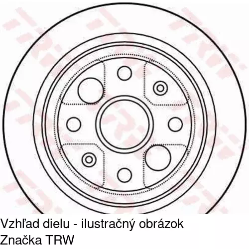 Brzdový kotúč POLCAR S71-1094