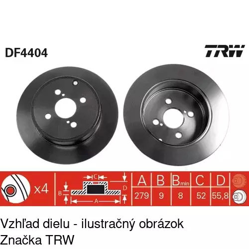 Brzdový kotúč POLCAR S71-1247 - obr. 2