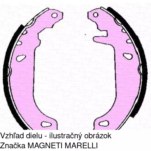 Brzdové čeľuste POLCAR S72-1010 - obr. 2