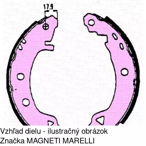 Brzdové čeľuste POLCAR S72-1040 - obr. 3