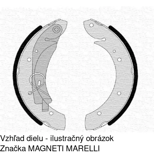 Brzdové čeľuste POLCAR S72-1051 - obr. 1