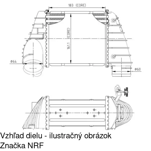 Chladiče vzduchu (Intercoolery) POLCAR 1323J84X - obr. 1