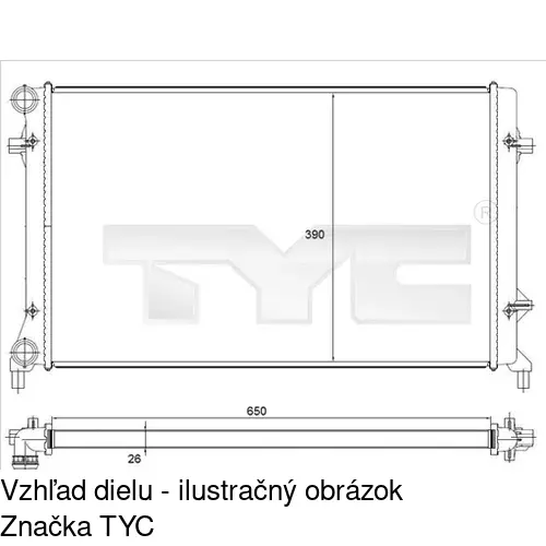 Chladiče vody POLCAR 133108-5