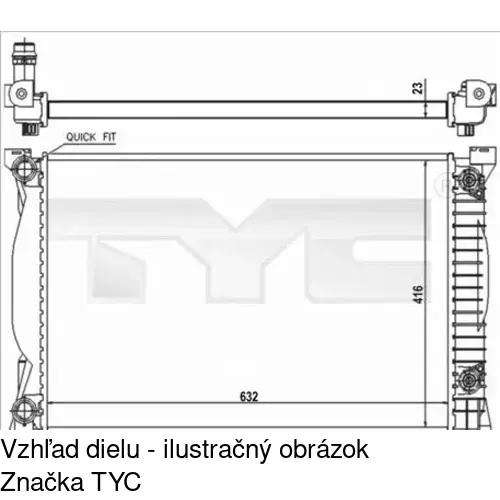 Chladiče vody POLCAR 133408A2 - obr. 1