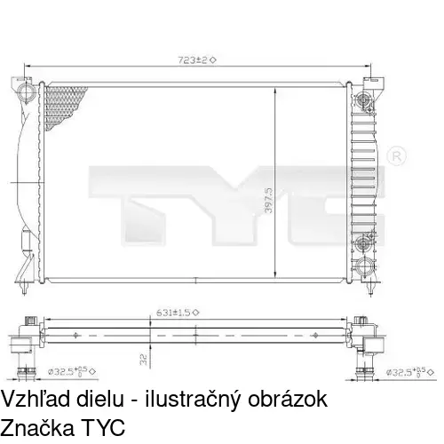 Chladiče vody POLCAR 133408A7