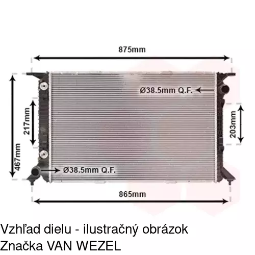 Chladiče vody POLCAR 133708-6 - obr. 2