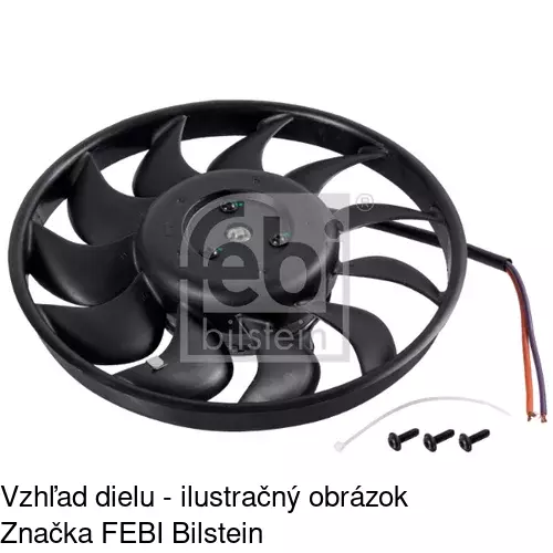 Ventilátor bez krytu / podpery POLCAR 133823U2 - obr. 1