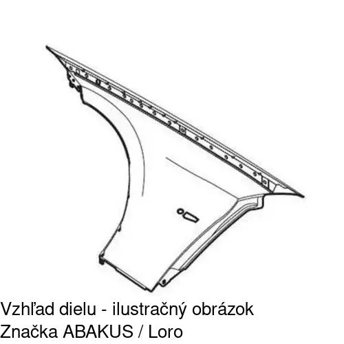 Predný blatník POLCAR 200102-J - obr. 1