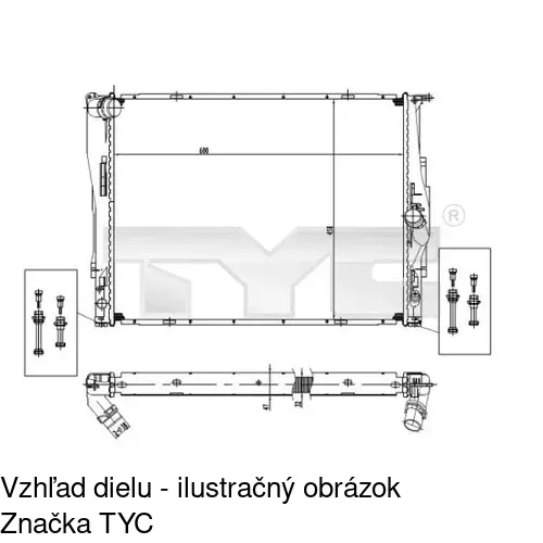 Chladiče vody POLCAR 2001081K