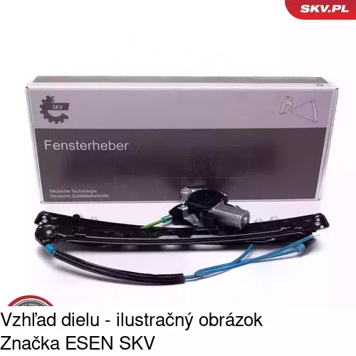 Elektrický mechanizmus okna dverí POLCAR 2022PSE1