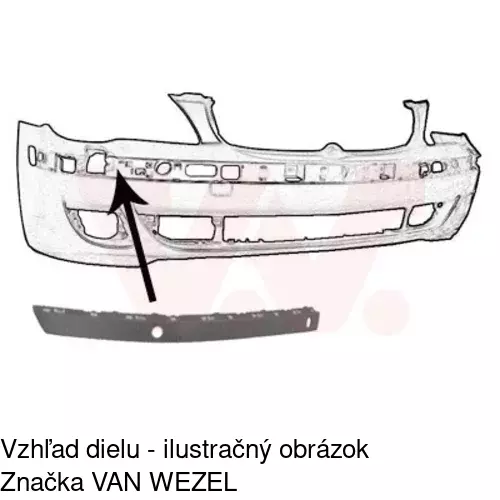 Lišta nárazníka POLCAR 202307-8