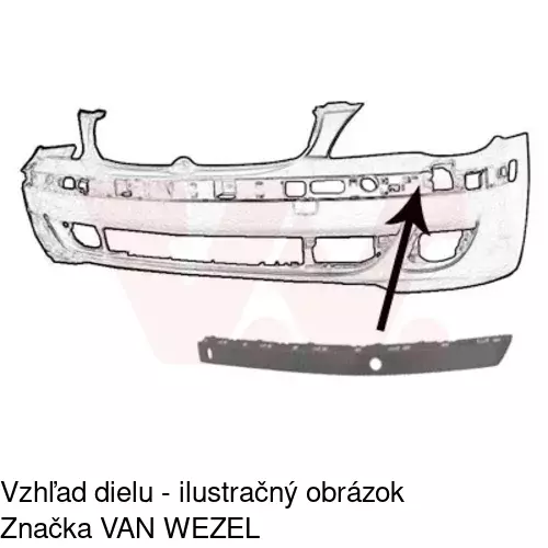 Lišta nárazníka POLCAR 202407-7