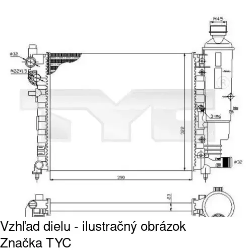 Chladiče vody POLCAR 230608A1