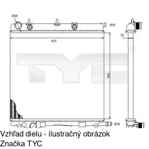 Chladiče vody POLCAR 231508-4