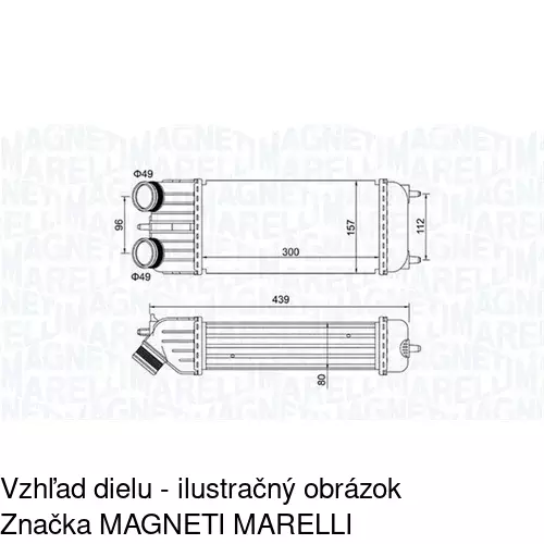 Chladiče vzduchu (Intercoolery) POLCAR 2316J8-1