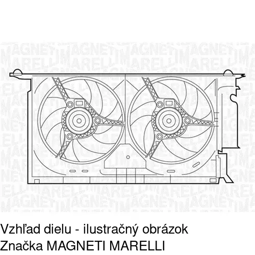 Ventilátor bez krytu / podpery 232723U1 /POLCAR/