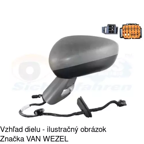 Vonkajšie zrkadlo POLCAR 2334519E