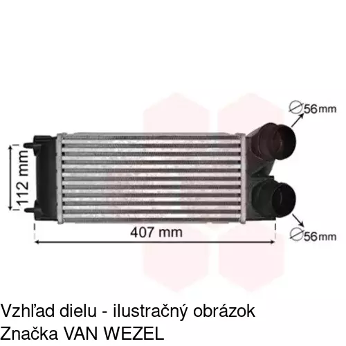 Chladiče vzduchu (Intercoolery) 2337J8-1 /POLCAR/